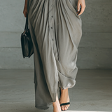 Zefirina | Vestido Plissado Longo
