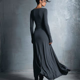 Naomie | Vestido Maxi com Laço de Seda