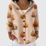 Zélie - Cardigan com capuz em malha