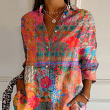 Anna™ - Blusa elegante com estampa floral