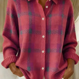 Ashley | Cardigan Clássico aos Quadrados