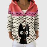 Colette - Cardigan com capuz em malha