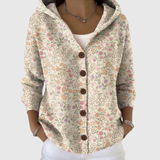 Yvette - Cardigan com capuz em malha