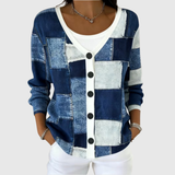 Léonie - Cardigan abotoado em malha