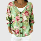 Estelle - Cardigan abotoado em malha