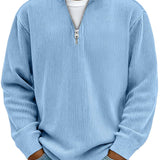 Marc | Pullover de Gola Zippada Cotelada