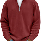 Marc | Pullover de Gola Zippada Cotelada