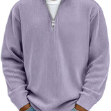 Marc | Pullover de Gola Zippada Cotelada