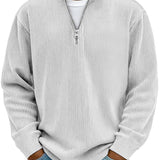 Marc | Pullover de Gola Zippada Cotelada