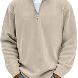 Marc | Pullover de Gola Zippada Cotelada