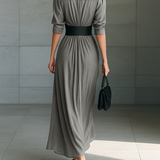 Zefirina | Vestido Plissado Longo
