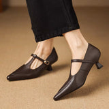 Tirea | Sapatos de salto em couro verdadeiro
