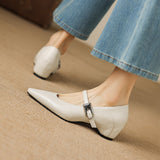 Tamsin | Ballerina Mary Jane com Ponta Fina