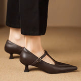 Tirea | Sapatos de salto em couro verdadeiro