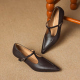 Tirea | Sapatos de salto em couro verdadeiro