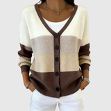 Odile - Cardigan abotoado em malha