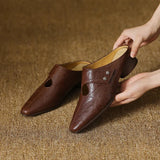 Olga | Mules em Couro Verdadeiro