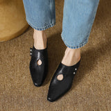Olga | Mules em Couro Verdadeiro
