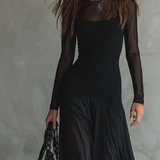 Tilda | Robe Maxi Preta Descontraída