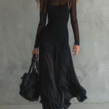 Tilda | Robe Maxi Preta Descontraída