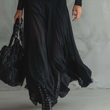 Tilda | Robe Maxi Preta Descontraída