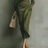 Caterina | Vestido maxi elegante e ajustado