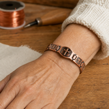 Cruz Pulseira de Bronze