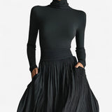 Alessia | Robe maxi de cintura alta