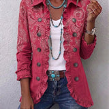 Isotta | Casaco Vintage Paisley com Volantes
