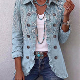 Emilia | Casaco Vintage Paisley com Volantes