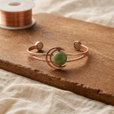 Pulseira Esférica Verde de Cobre