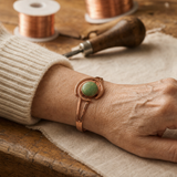 Pulseira Esférica Verde de Cobre