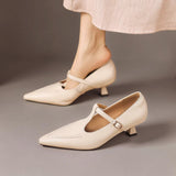 Tirea | Sapatos de salto em couro verdadeiro